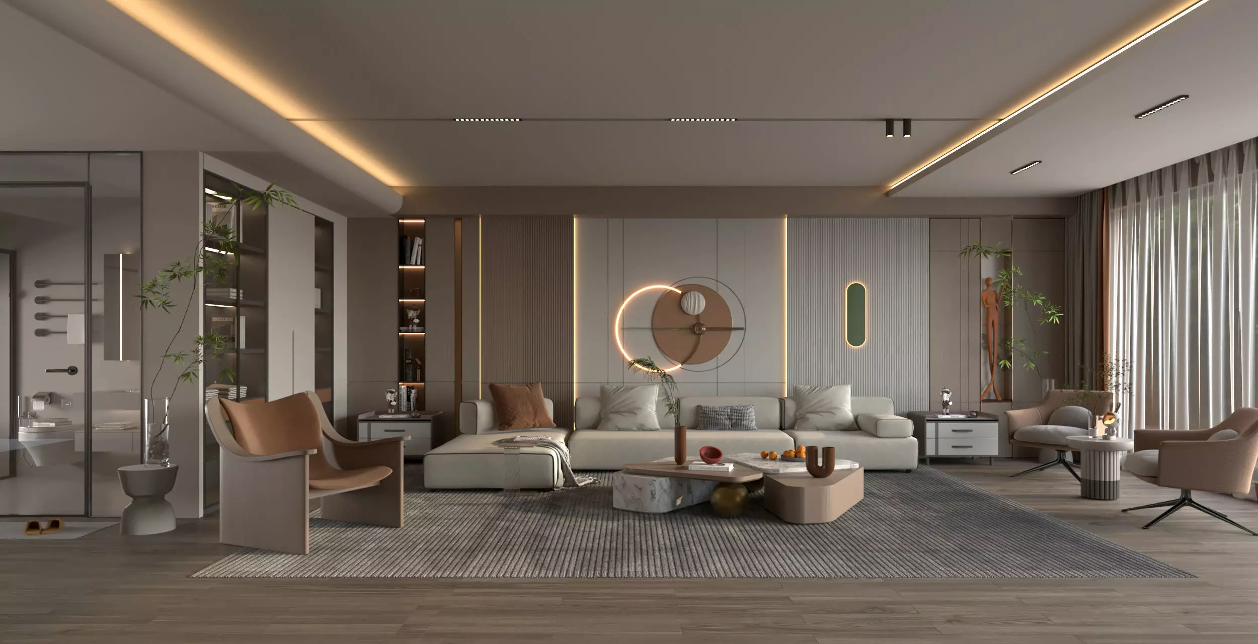 Living Room Sofa combination 3D model