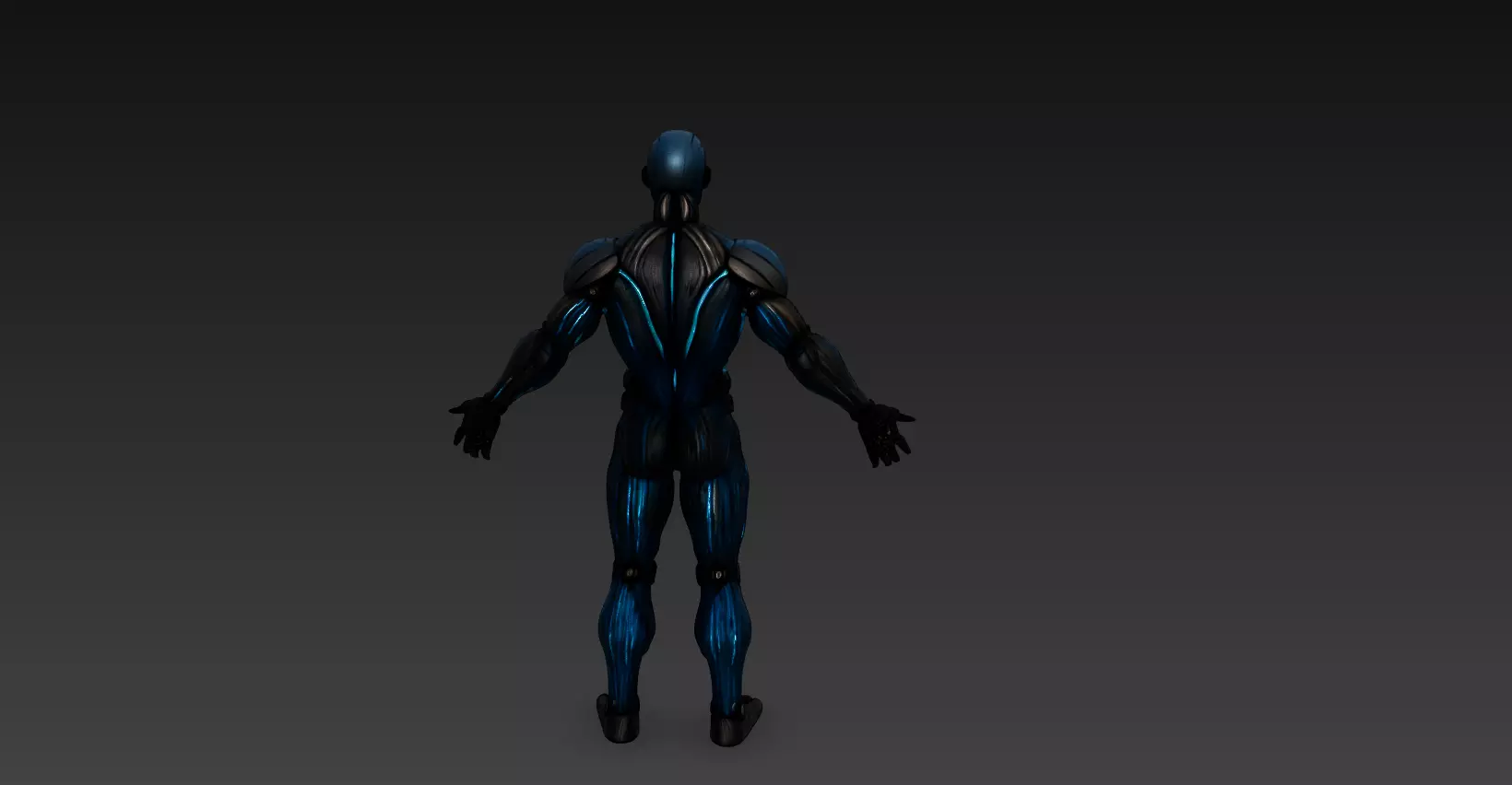 Futuristic Robotic Humanoid Ultra Realistic 3D Model Low-poly 3D model_1