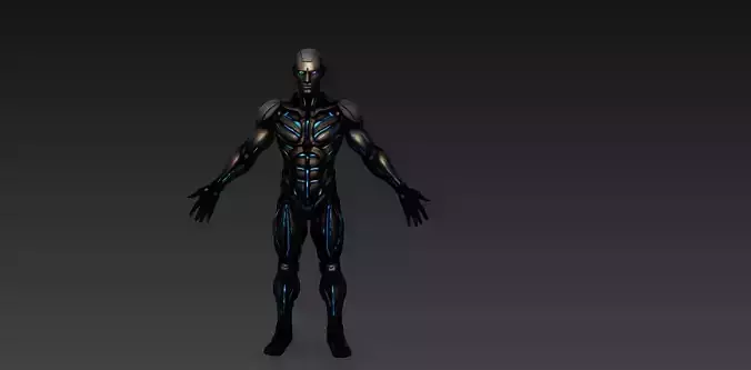 Futuristic Robotic Humanoid  Ultra Realistic 3D Model
