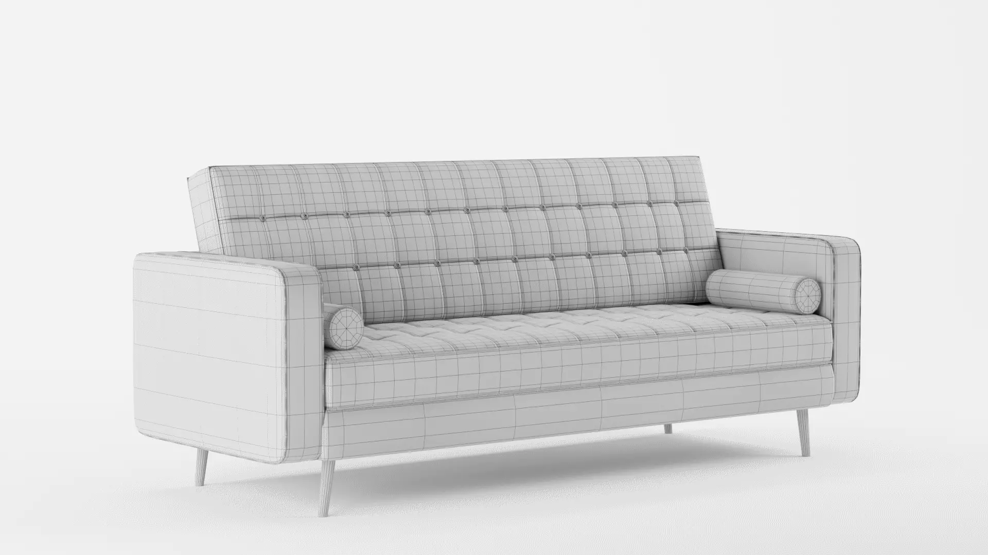 Geraldton Square Arm Sofa 3D model_12