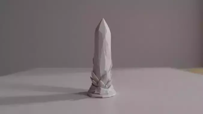 Crystal Obelisk - Fantasy Tabletop and Decor Piece 3D print model