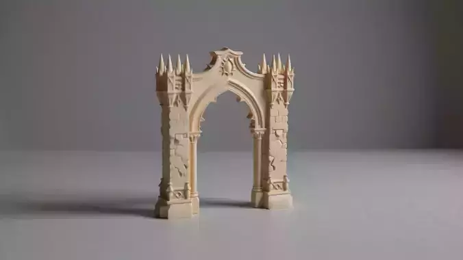 Gothic Arch Gate - Medieval Halloween Decor