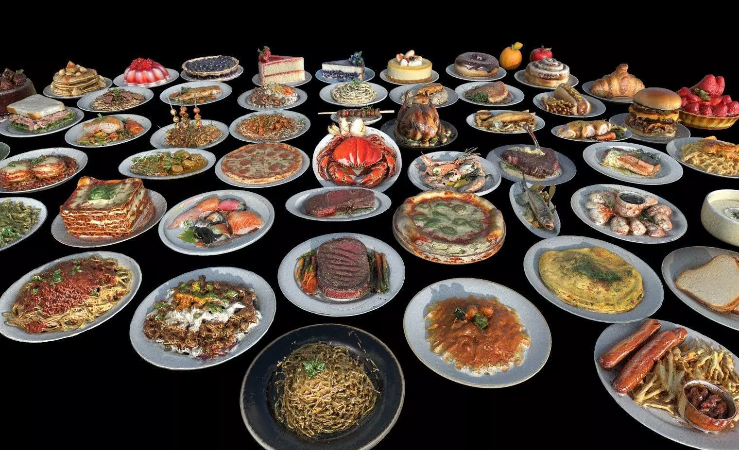 Food Pack Low-poly 3D model_5