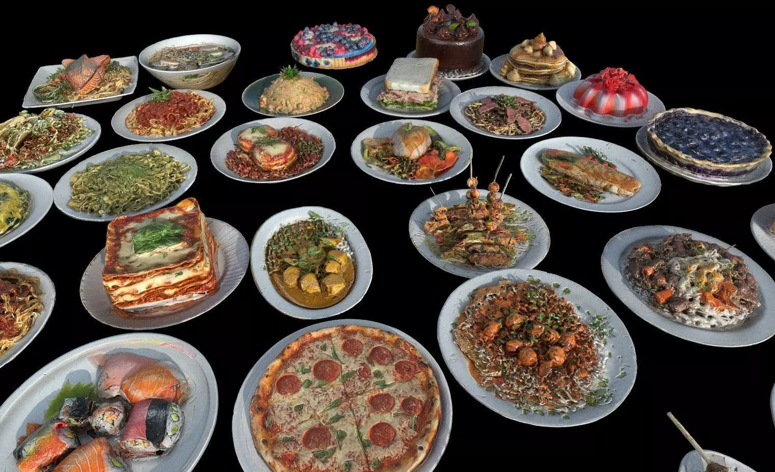 Food Pack Low-poly 3D model_7