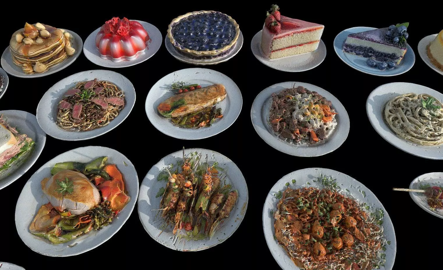 Food Pack Low-poly 3D model_10