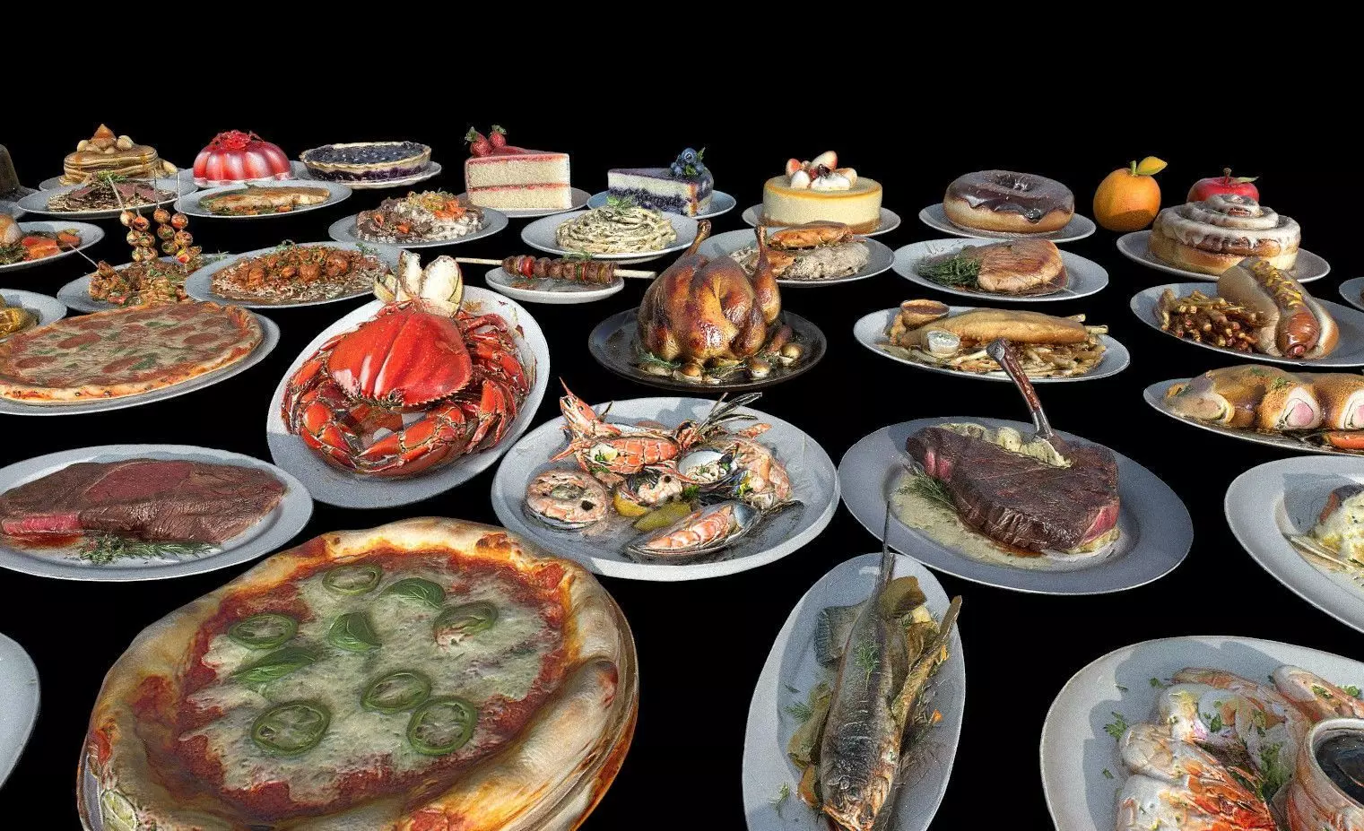 Food Pack Low-poly 3D model_13