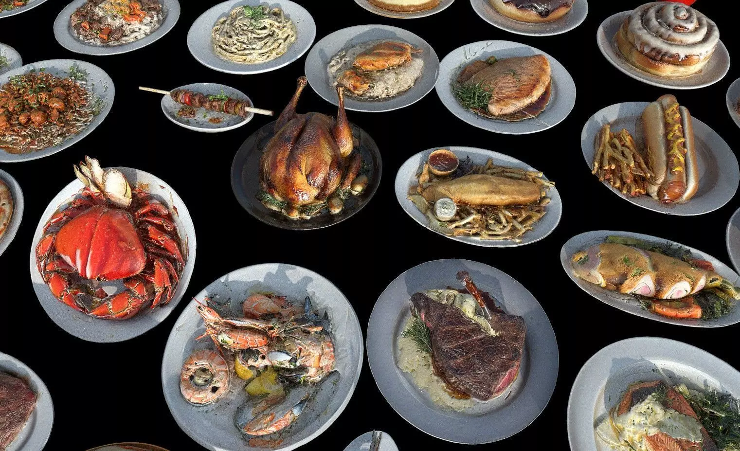 Food Pack Low-poly 3D model_15