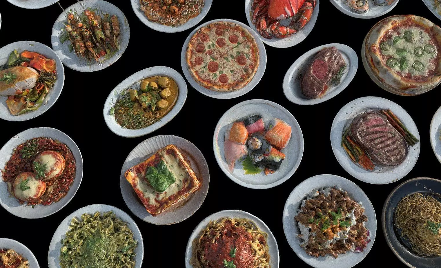 Food Pack Low-poly 3D model_9