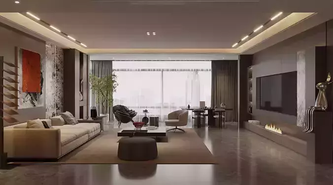 Italian - style living room