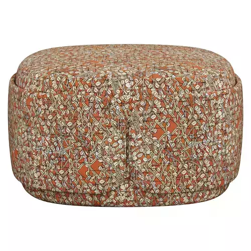 Dolly Ottoman Low-poly 3D model 6