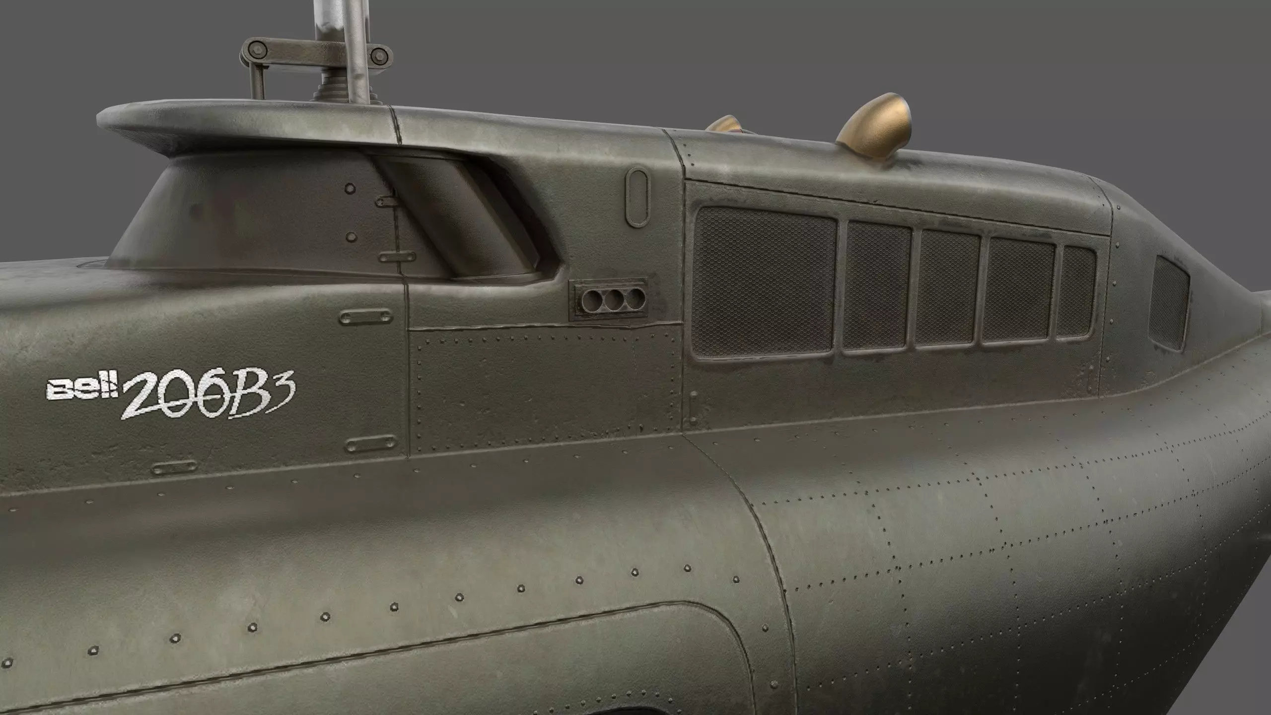 JetRanger AB206B 3D model_2