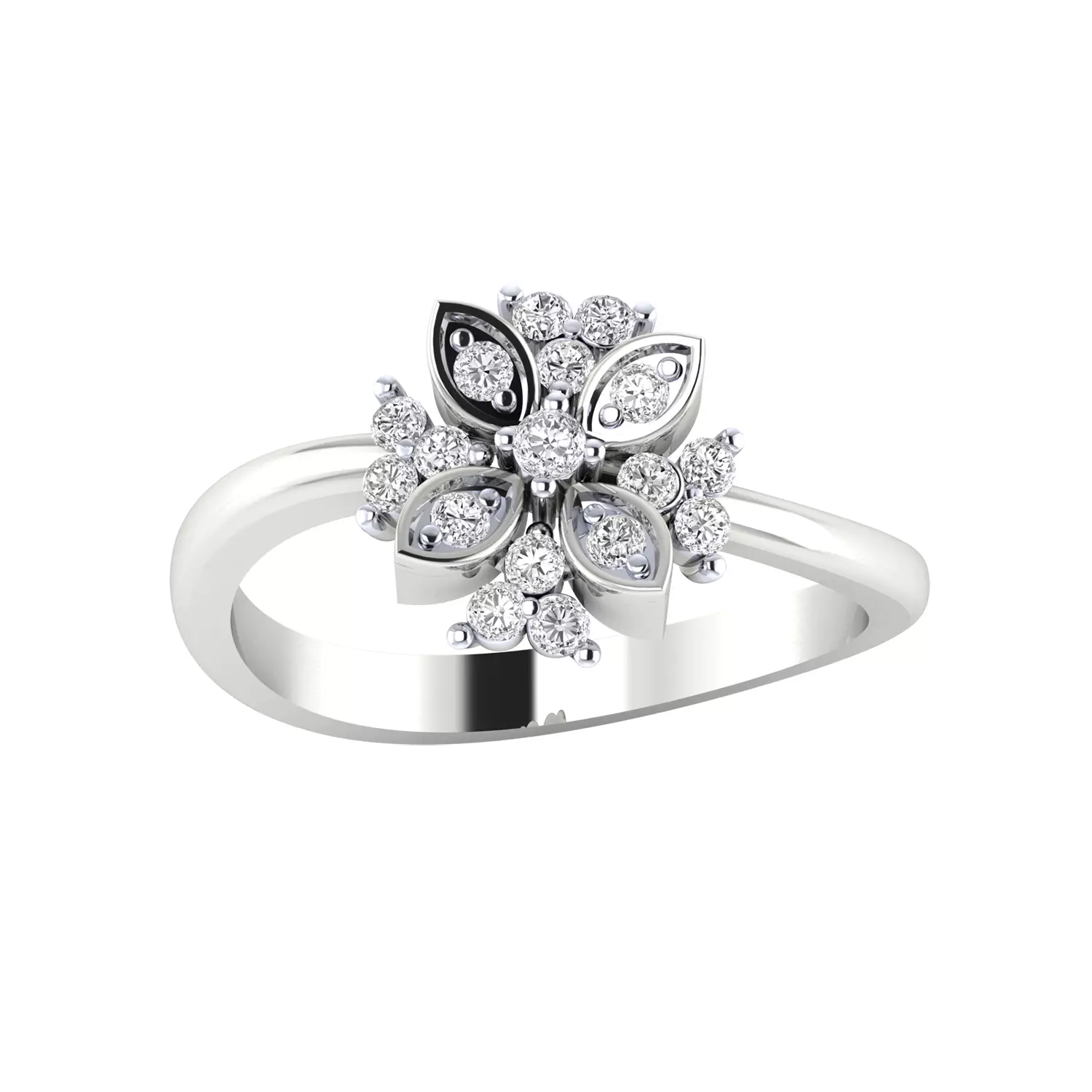 Women Ring Render 3dm STL MTL SLC JCD OBJ FBX Details 3D print model_16