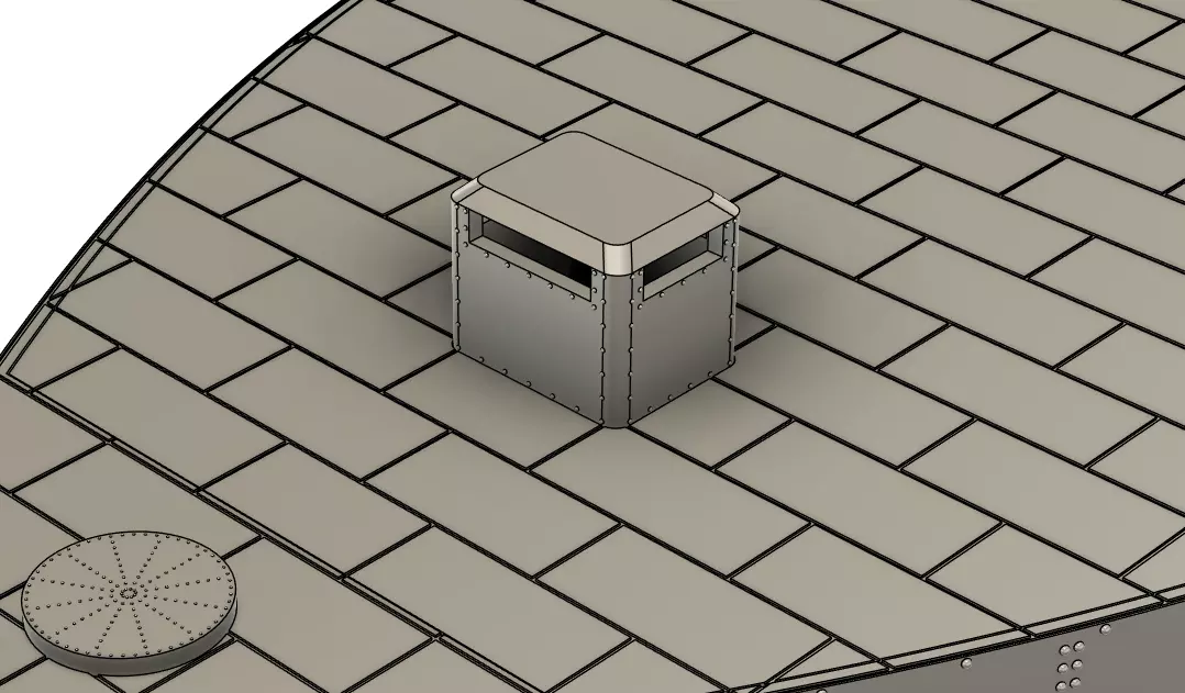 USS Monitor RC Model 1-72 3D print model_8