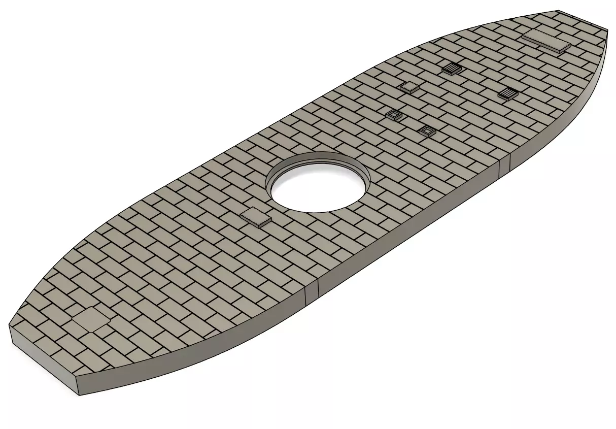 USS Monitor RC Model 1-72 3D print model_14