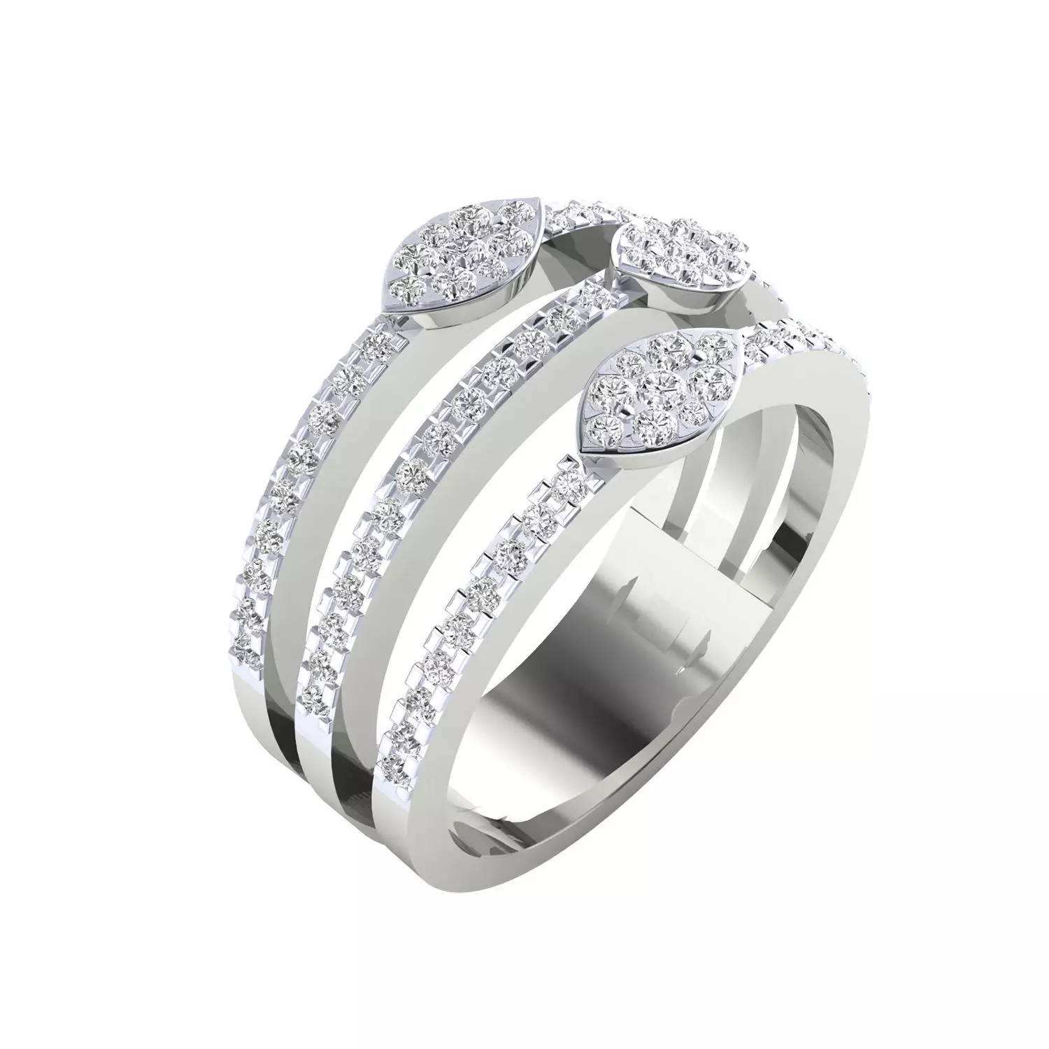 Women Ring Render 3dm STL MTL SLC JCD OBJ FBX Details 3D print model_11