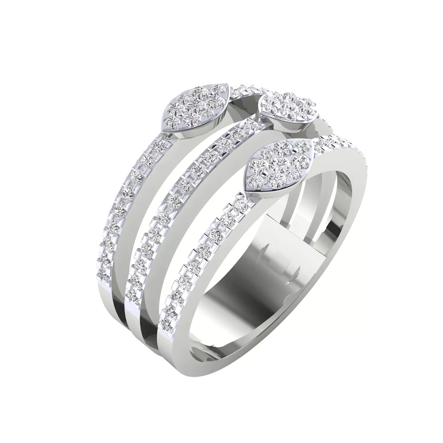 Women Ring Render 3dm STL MTL SLC JCD OBJ FBX Details 3D print model_12