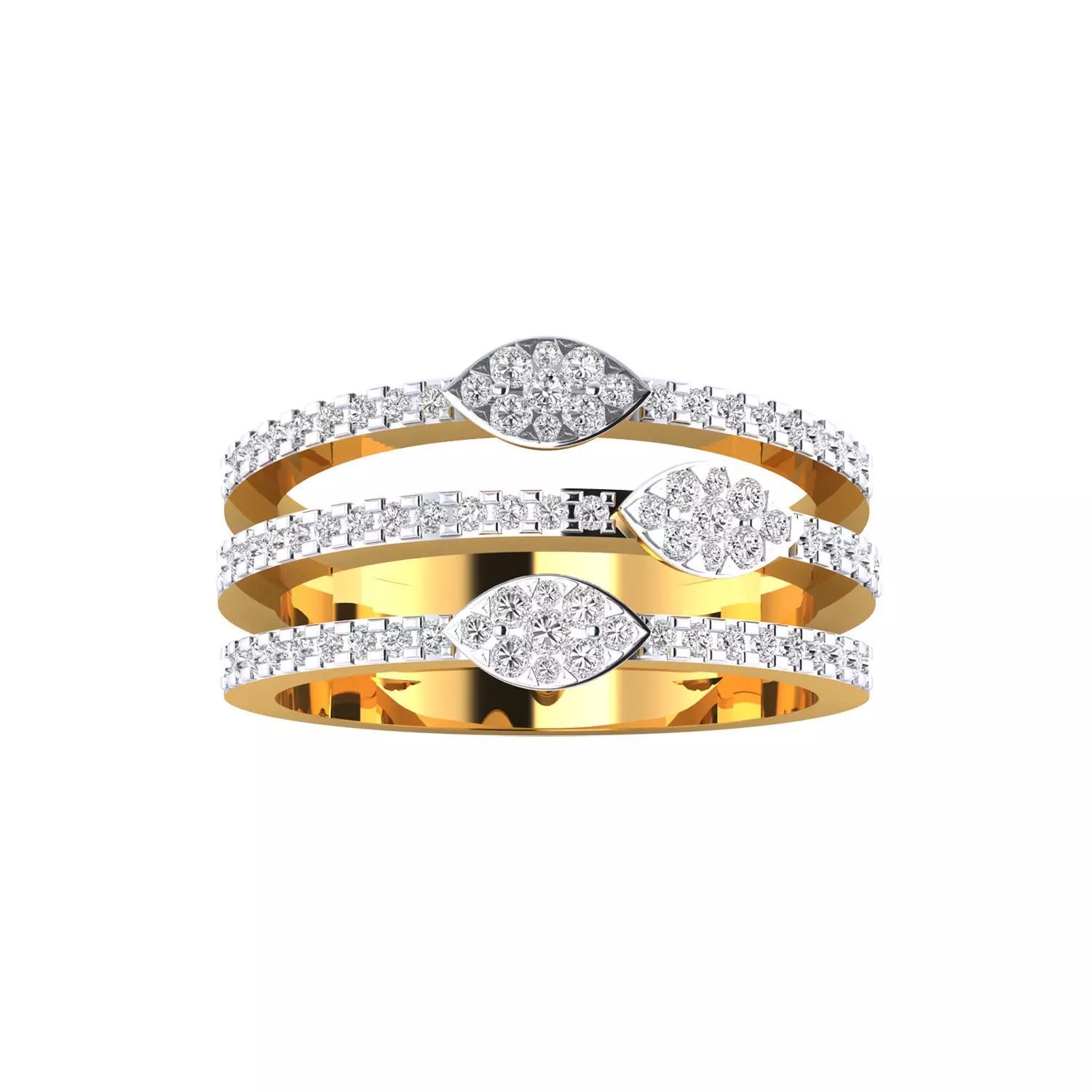 Women Ring Render 3dm STL MTL SLC JCD OBJ FBX Details 3D print model_23