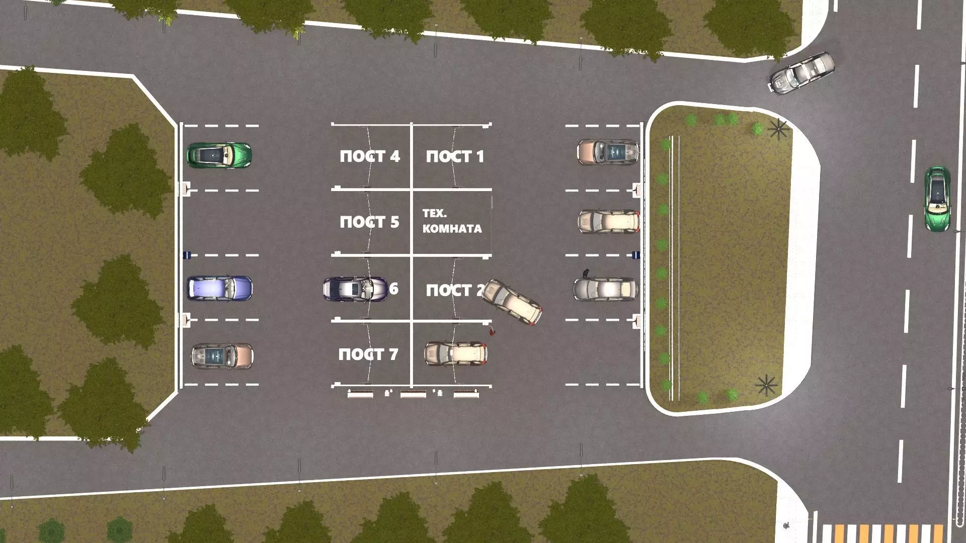 Self Service Car Wash 3D 3D model_2