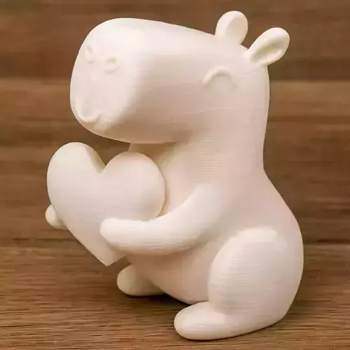 Capybara with Heart