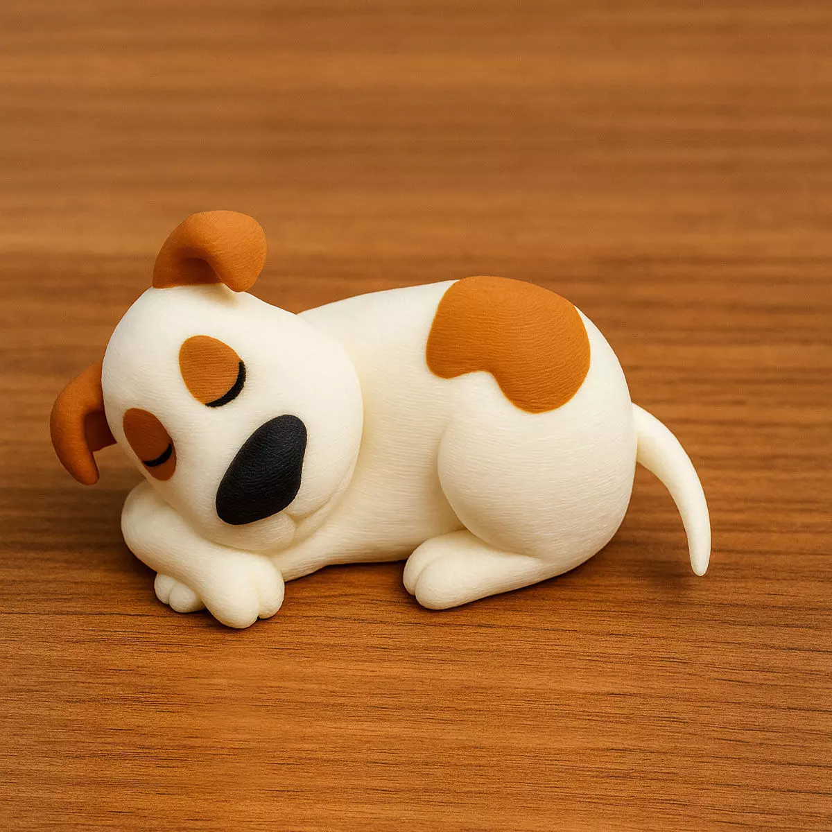 Cute Cartoon Sleeping Dog 3D print model_0