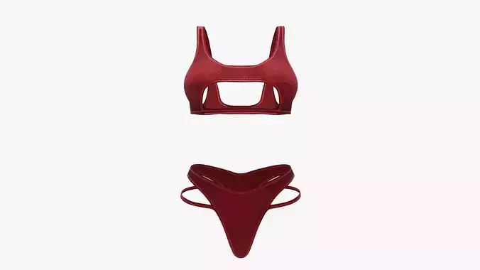 Swimsuit SMS 44 Low-poly 3D model