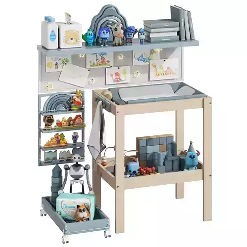 Ikea Sniglar Changing Table with Decor