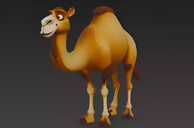 Pixar-Style 3D Camel Model