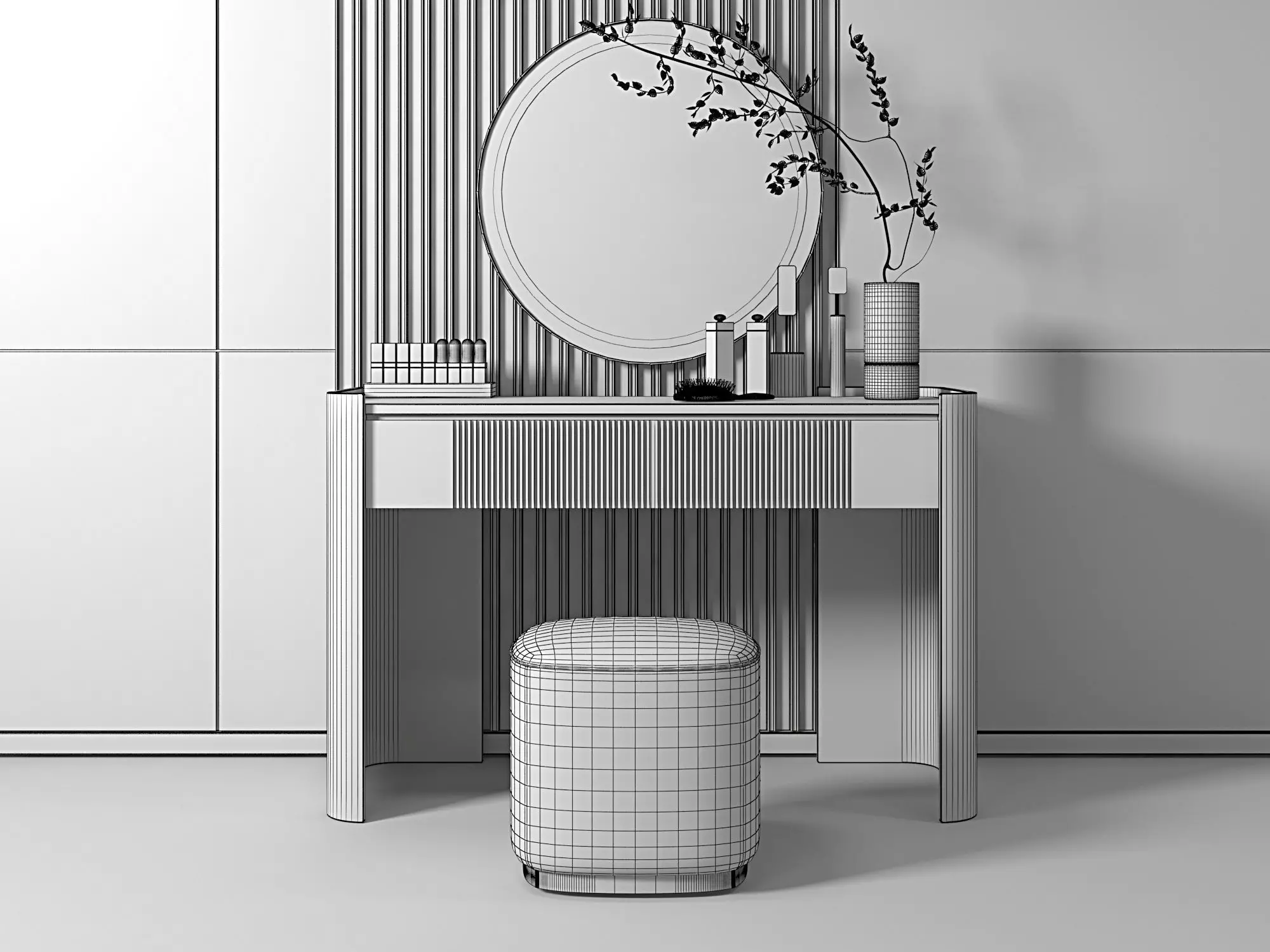 Dressing table Grafjallet 3D model_5