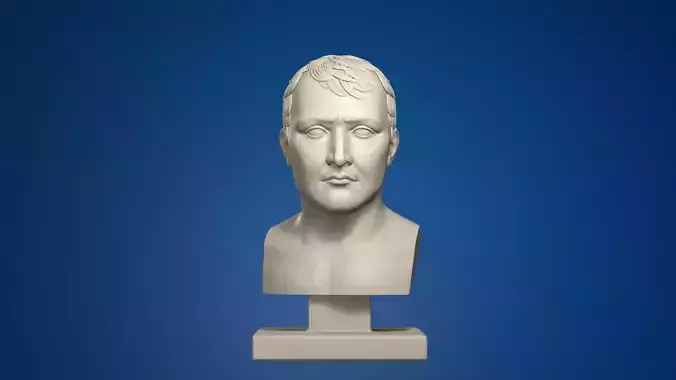 Semi Realistic Napoleon Bonaparte Bust Printable 3D Model 3D print model