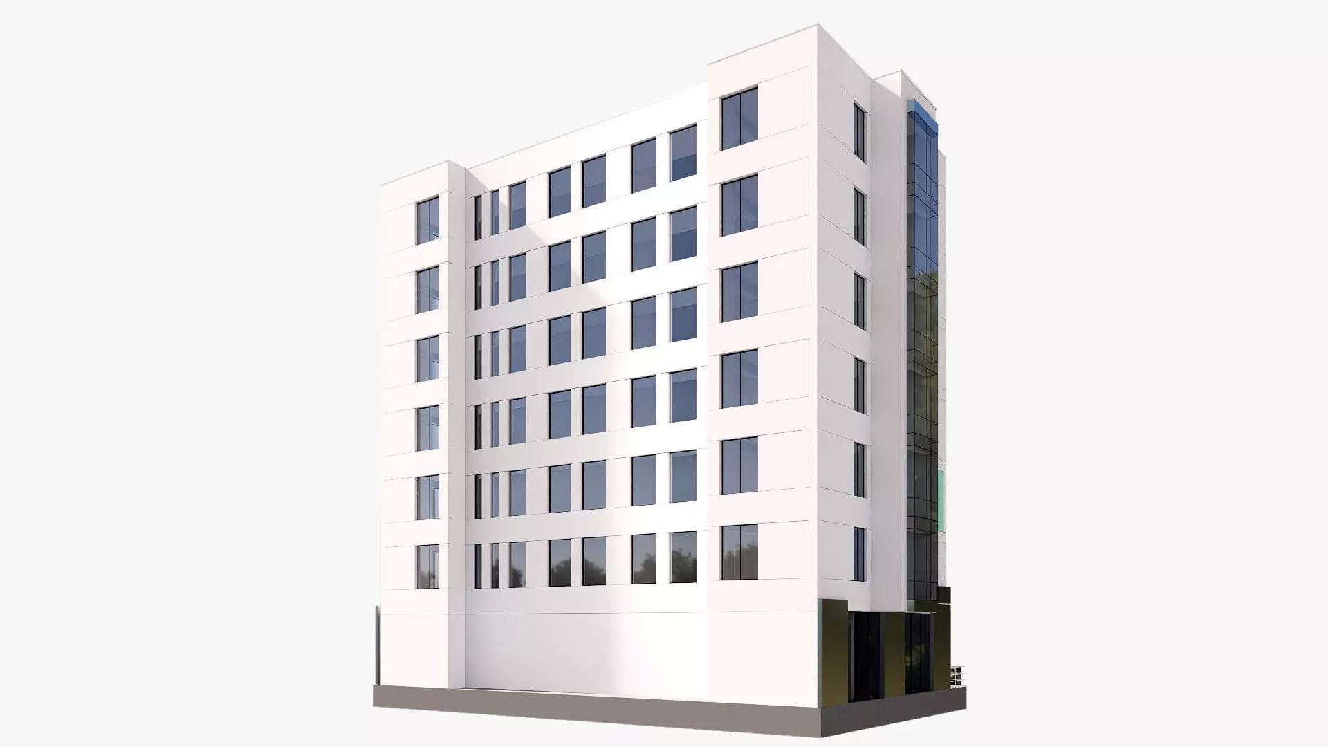 Hospital Low-poly 3D model_2