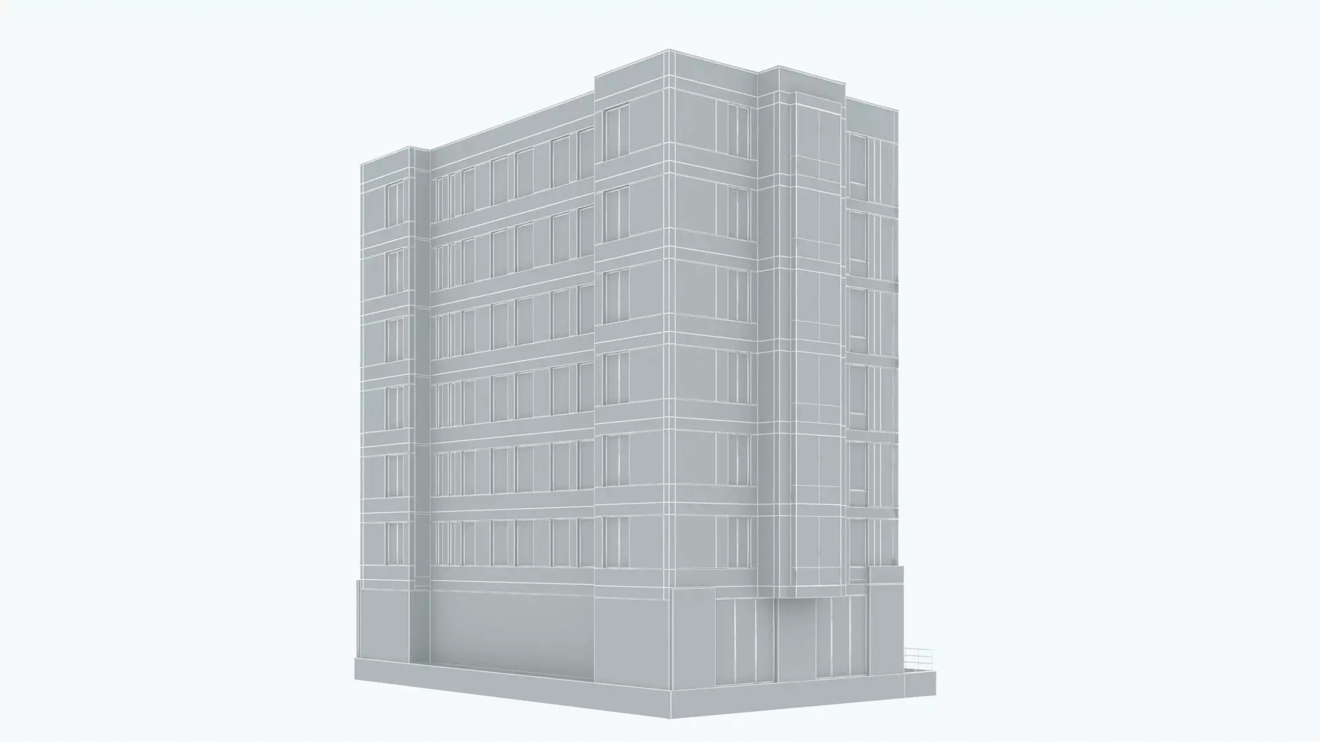 Hospital Low-poly 3D model_11