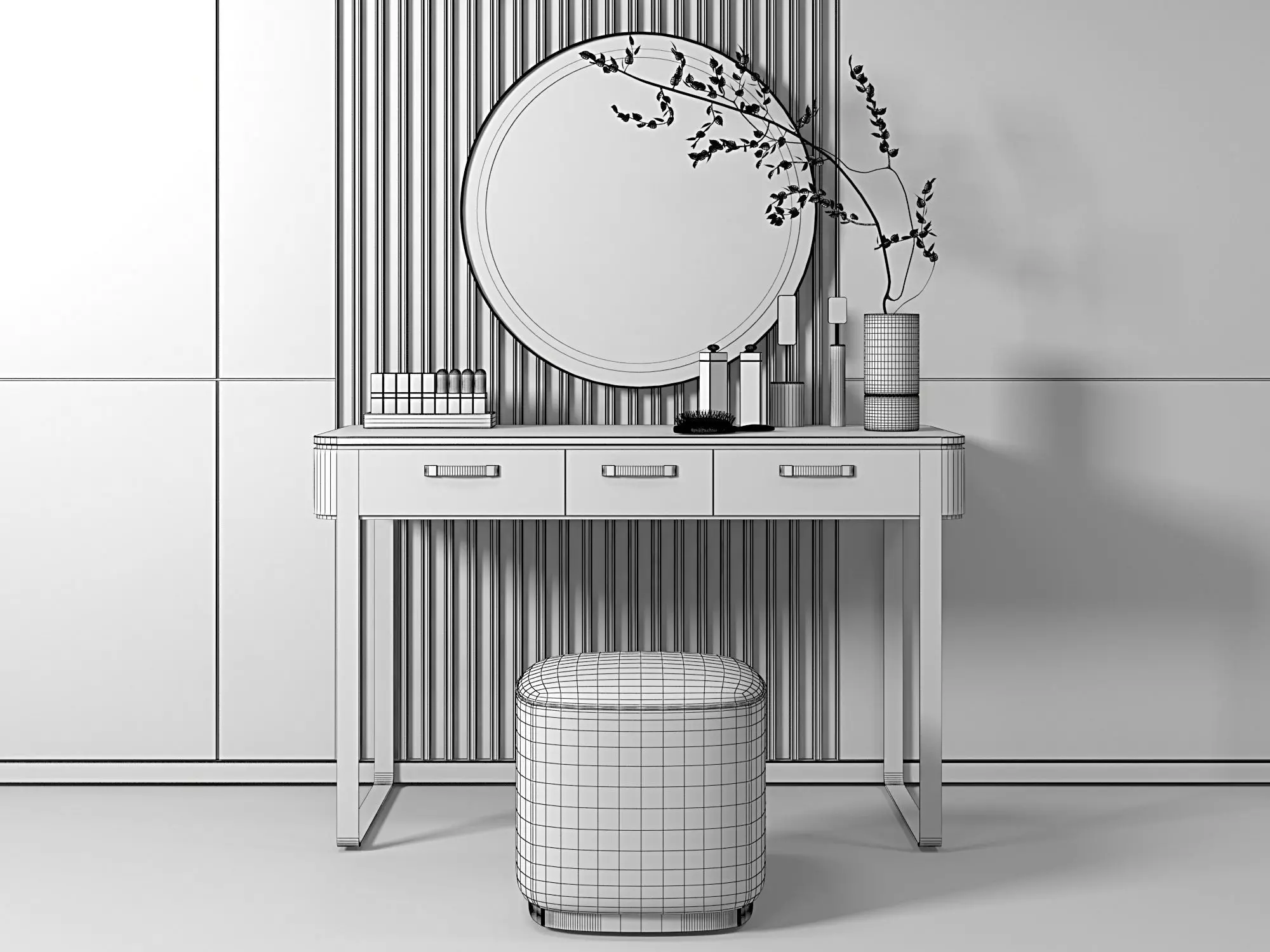 Dressing table 3D model_5
