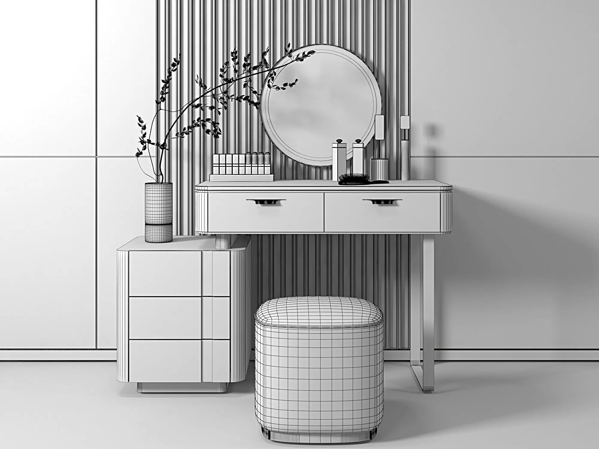 Dressing table 3D model_5