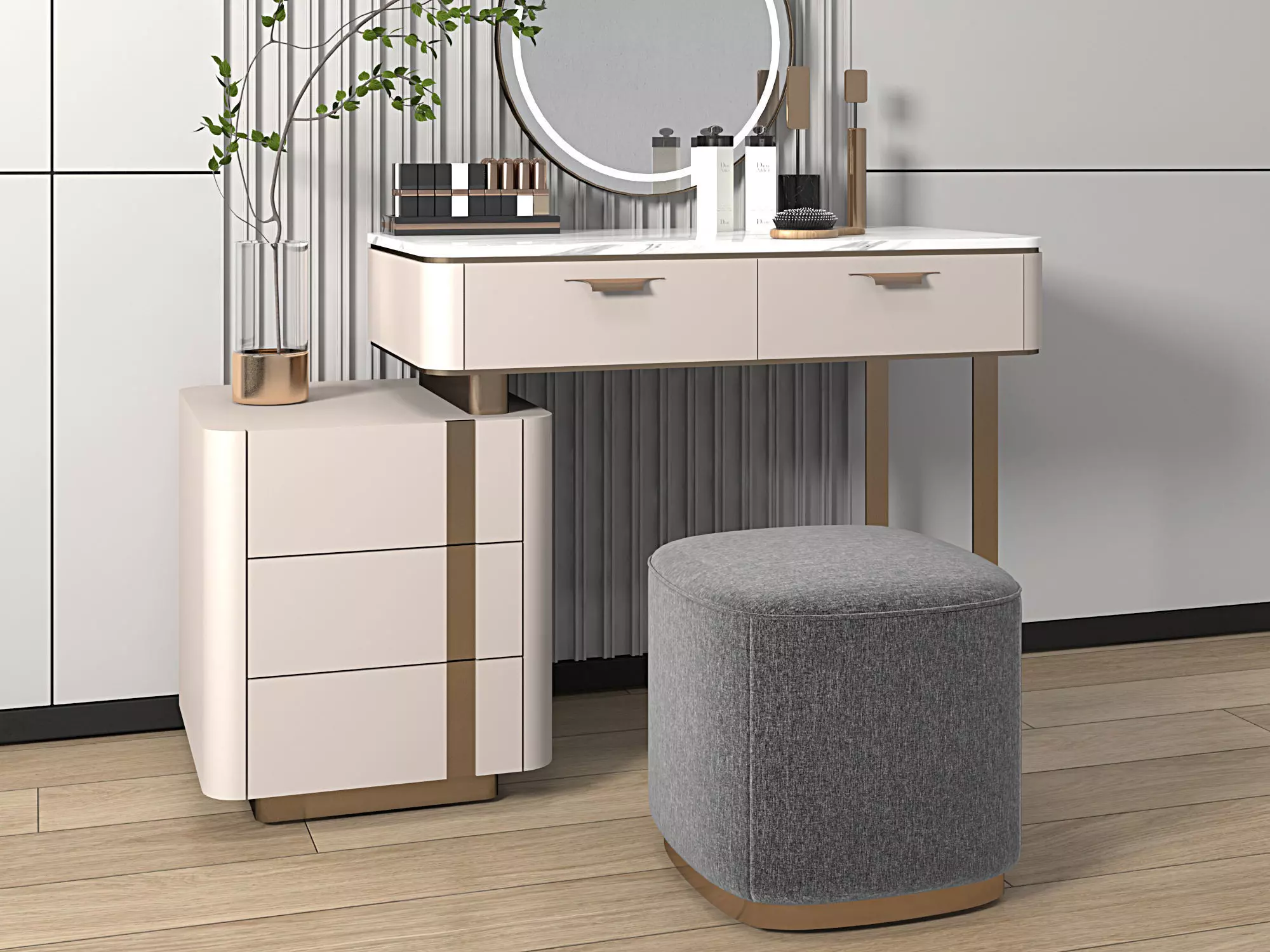 Dressing table 3D model_2