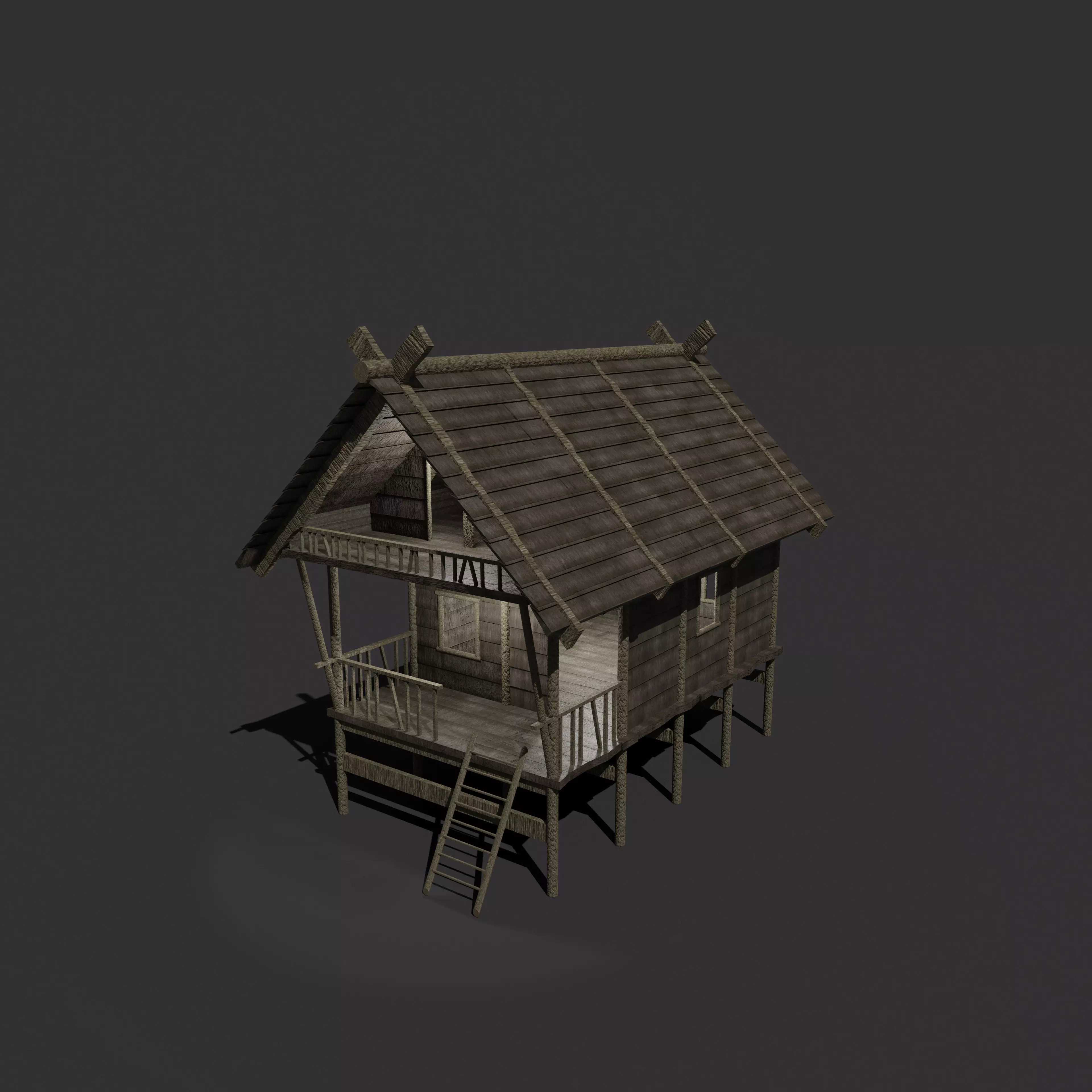 Generic Viking Orc House Pack Low Poly Models Low-poly 3D model_8