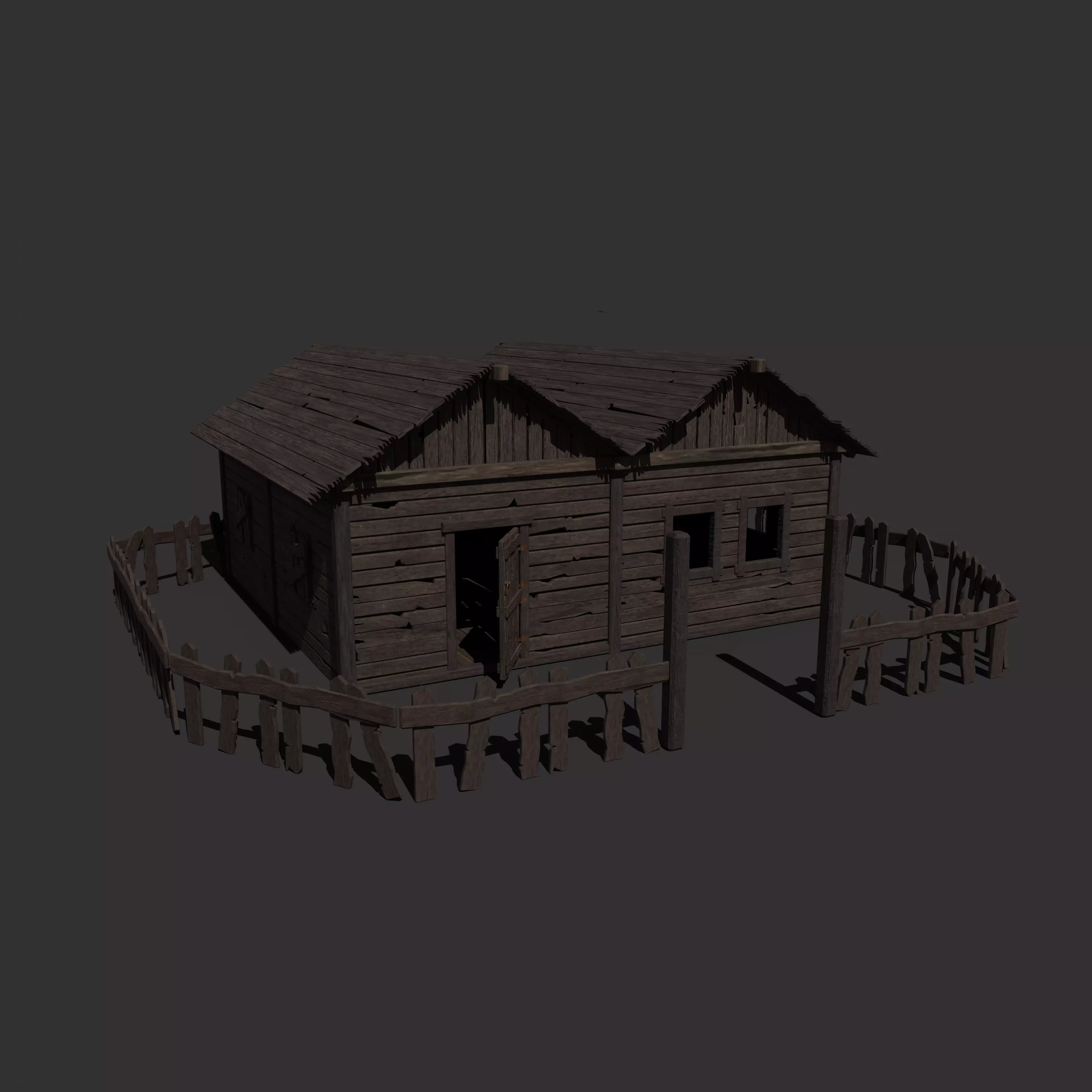 Generic Viking Orc House Pack Low Poly Models Low-poly 3D model_1
