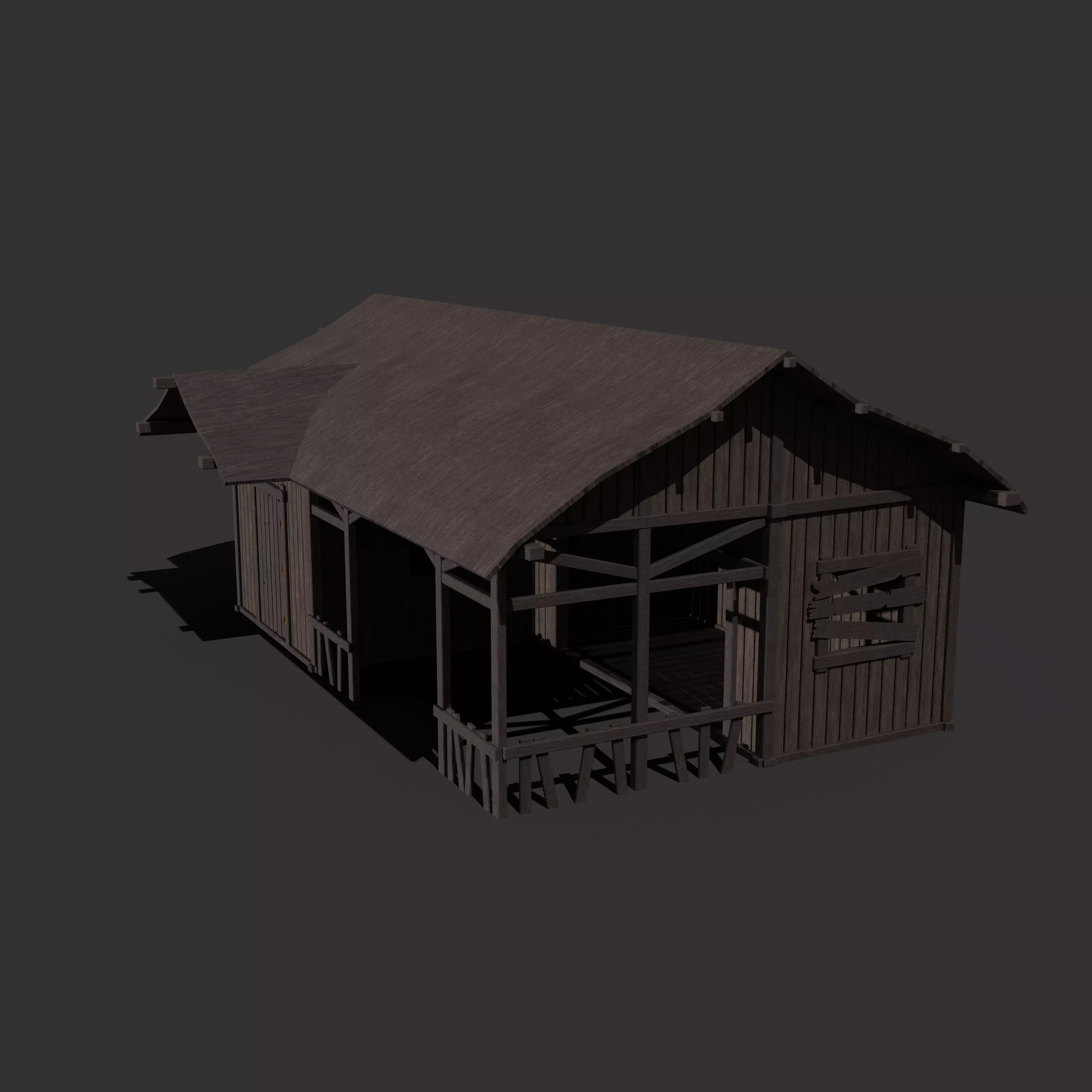 Generic Viking Orc House Pack Low Poly Models Low-poly 3D model_5