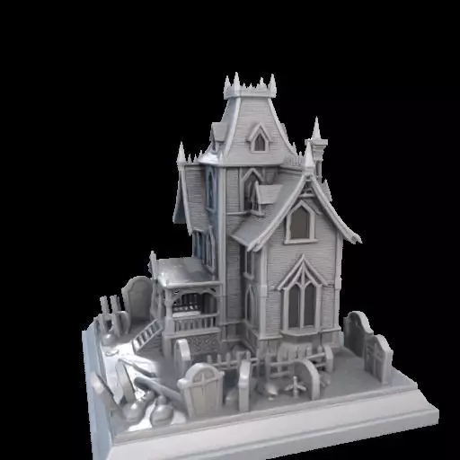 Haunted House Miniature 3D print model_18