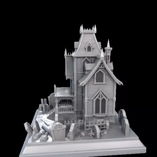 Haunted House Miniature 3D print model_17