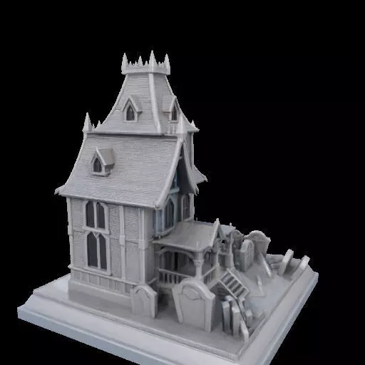 Haunted House Miniature 3D print model_26