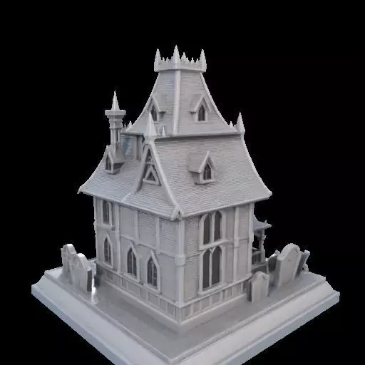Haunted House Miniature 3D print model_4