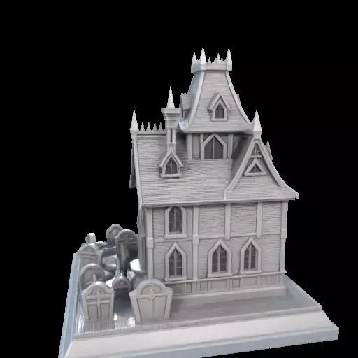 Haunted House Miniature 3D print model_9