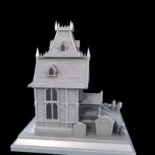 Haunted House Miniature 3D print model_28