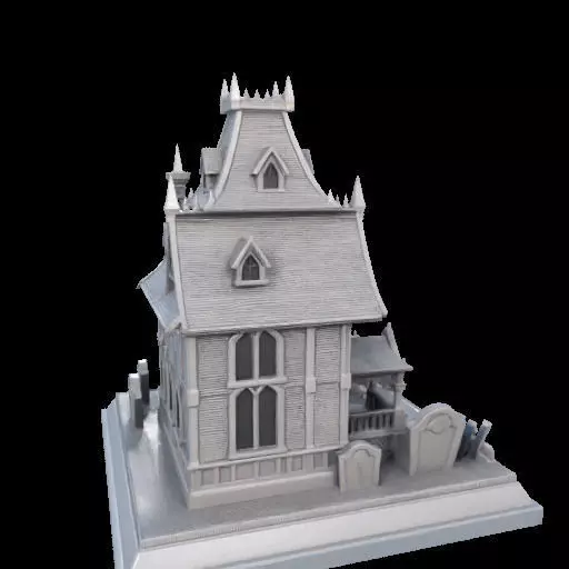 Haunted House Miniature 3D print model_30
