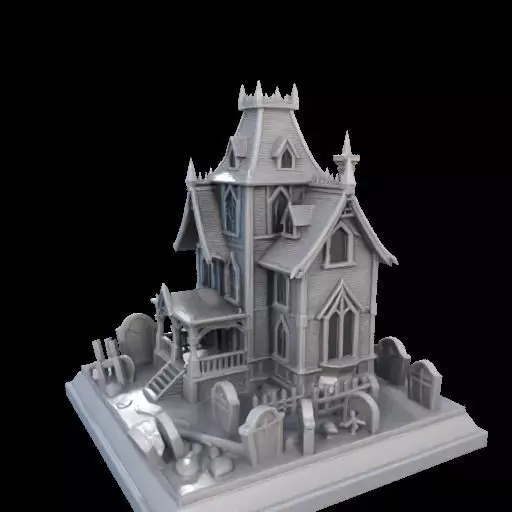 Haunted House Miniature 3D print model_19