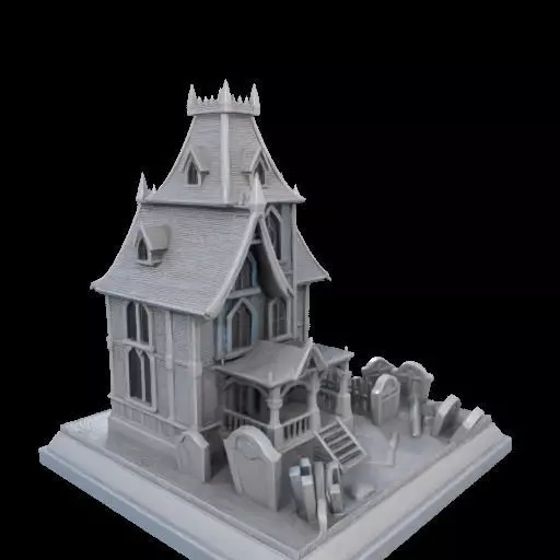 Haunted House Miniature 3D print model_25