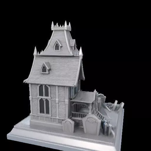 Haunted House Miniature 3D print model_27