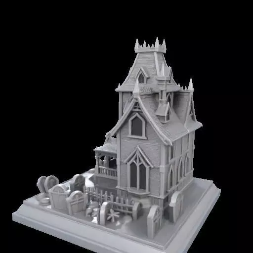 Haunted House Miniature 3D print model_14