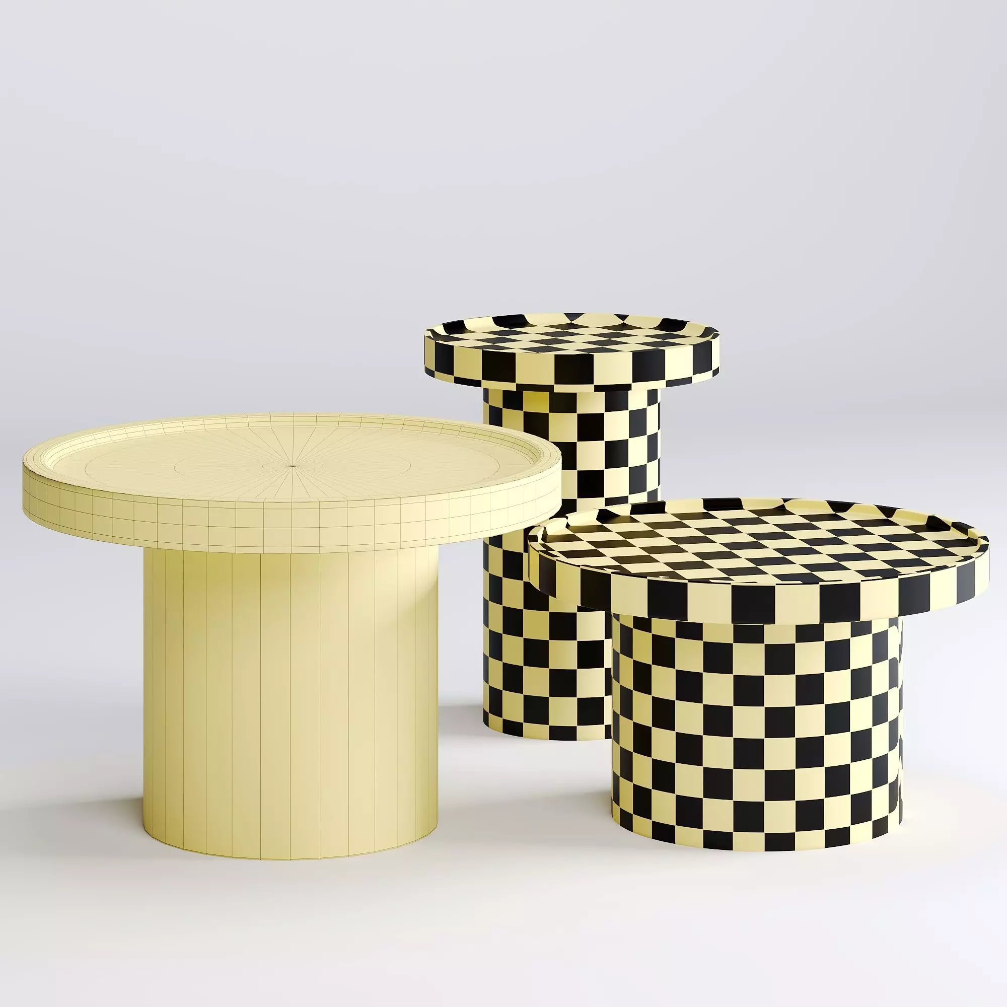 tango coffee table set 3D model_4