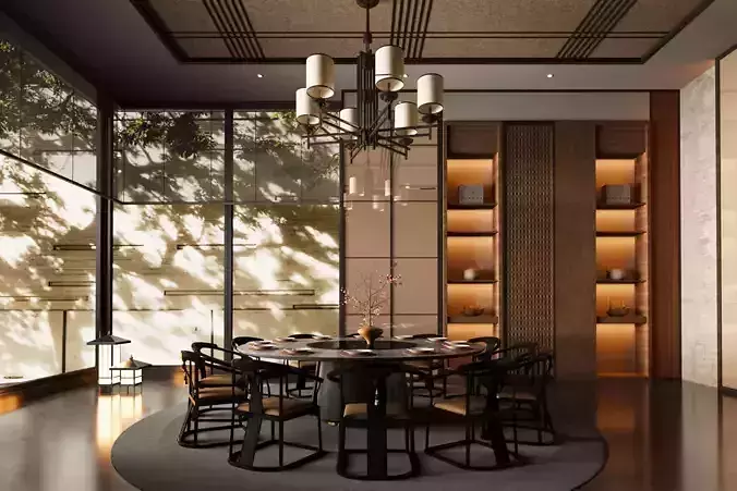 Chinese - style restaurant private room